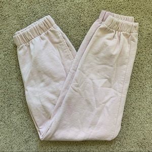 brandy melville baby pink rosa sweatpants